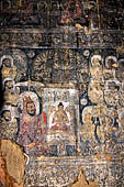 Old Bagan Myanmar. The Thamya temple. Jataka paintings. 